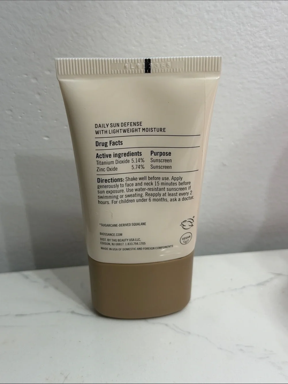 Biossance squalane + daily mineral sunscreen